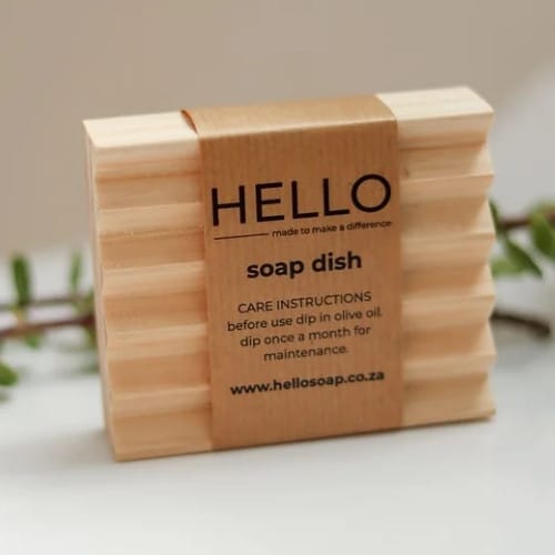 Hello Wooden Soap Dish